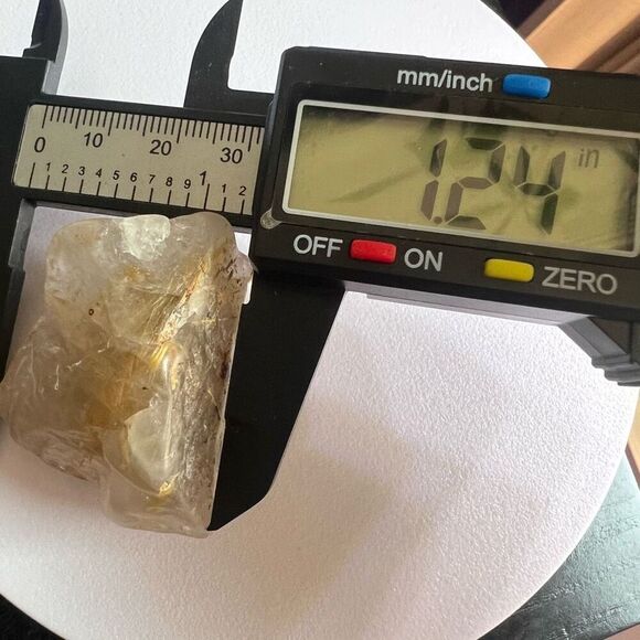 Golden Rutilated Quartz‎ Crystal Freeform (#9) - Picture 7 of 11